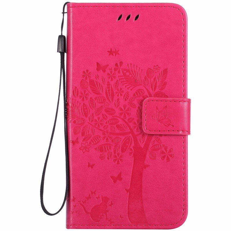 Para Nokia 2,3 6,2 pulgadas Original de lujo funda de silicona para Nokia 2,3 cartera Flip Funda de cuero para Nokia 2,3 cubierta: RoseRed