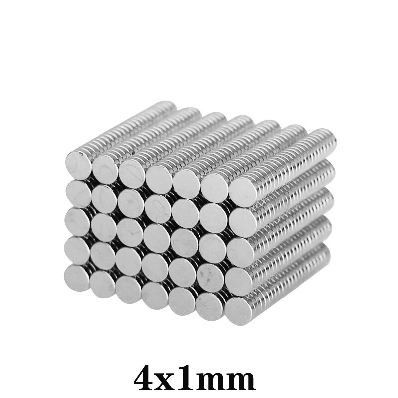 100 ~ 5000 pz 4x1mm mini piccoli magneti circolari 4mm x 1mm N35 magnete al neodimio forte diametro 4x1mm magneti permanenti NdFeB discoteca 4*1mm
