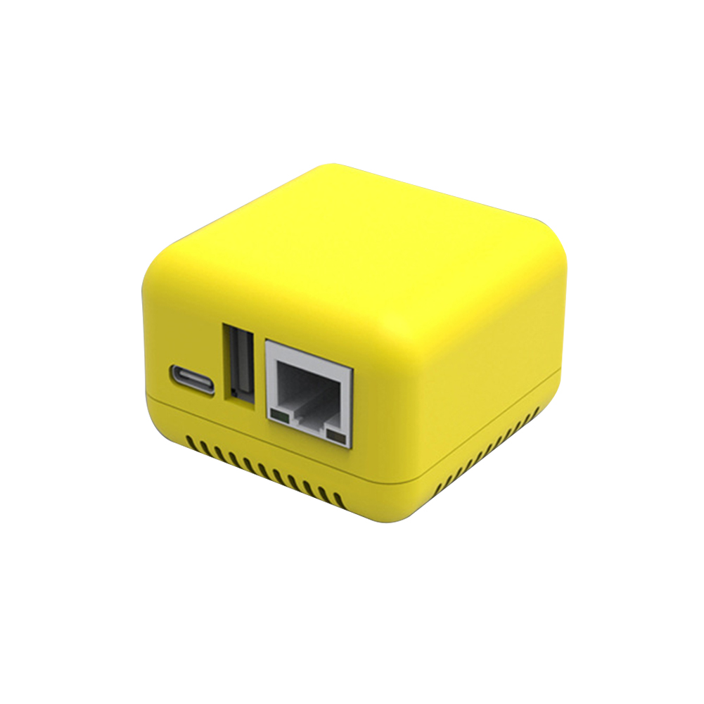 Draadloze Printserver - 2 Poorts USB Type-C - WiFi Netwerkadapter voor USB Printers - Compatibel met Windows, iOS, Android