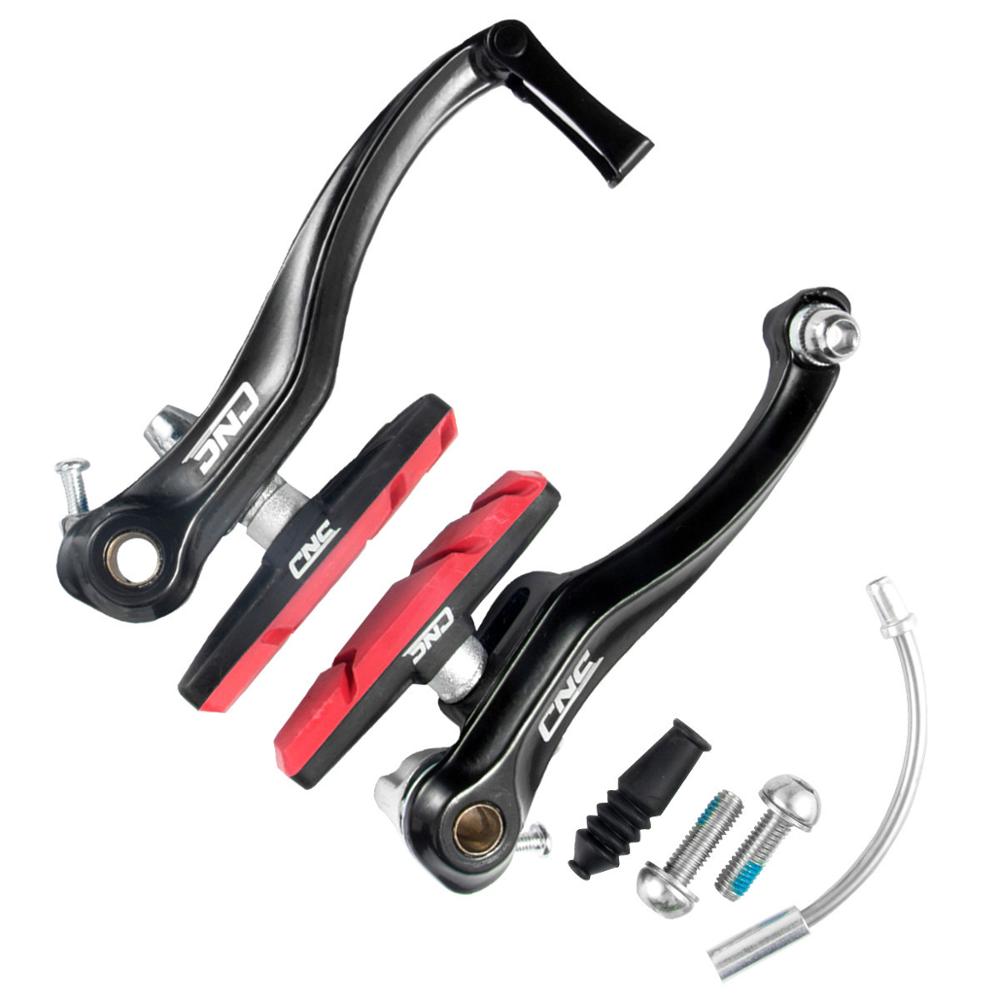 Mtb V - Brake Set Bike Brake Calipers Bicycle Accessory: Black Red 1 Pairs