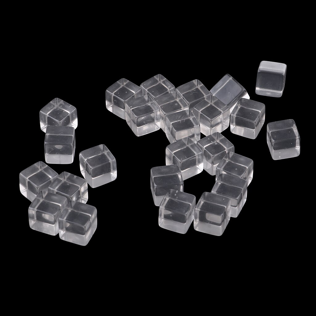 16mm transparente seis lados dados d6 dados dados para masmorras e dragões jogo