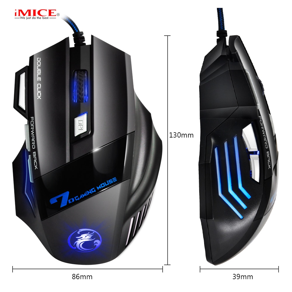 iMice Mouse keyboard set Gaming Keyboard Imitation Mechanical Keyboard with Backlight Wired USB Game keyboards Gamer Mice X7