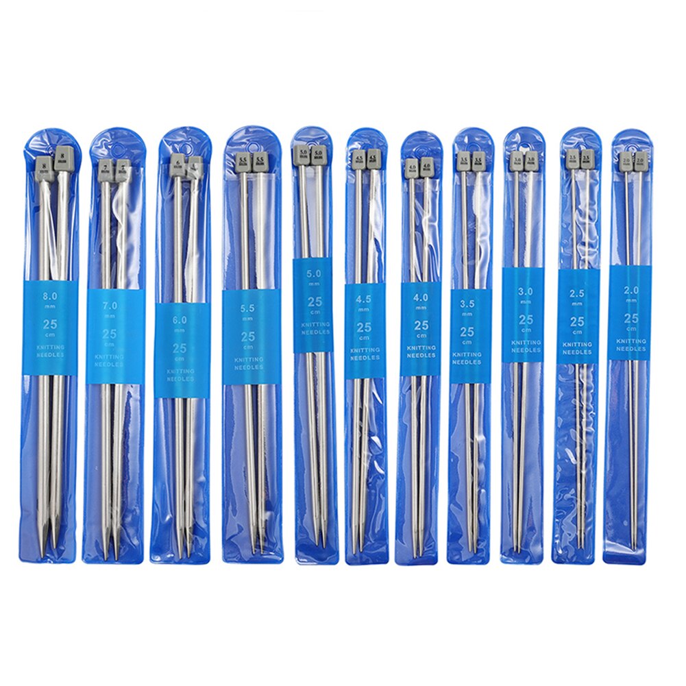 Sewing Hand Crochet Hook Set Kit DIY Crafts Tools Cross Stitch Knitting Needles Sewing Kit Hand Crochet Hook Set: 25cm