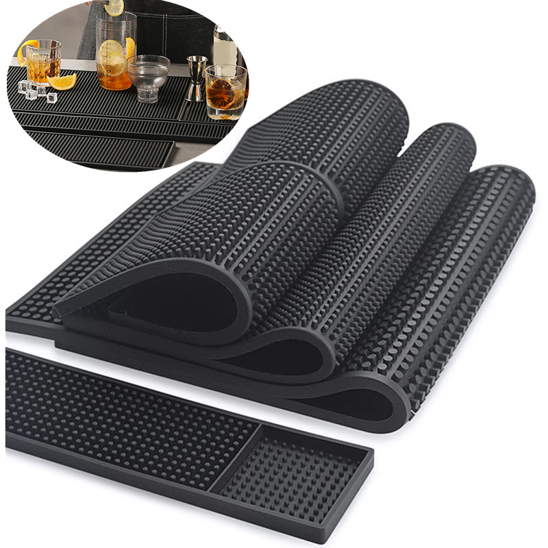 Estera de PVC para Bar, esteras antideslizantes para cafetería, estera para tazas para el hogar, impermeable, resistente al calor, duradera, barra de drenaje, estera para derrames de servicio para el hogar, Bar y cafetería