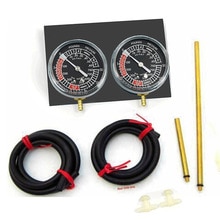 Motorcycle Carb Carburettor Vacuum Balancer Gauge With Hose Kit 2 Cylinder Fuel Vacuum Gauge Balancer