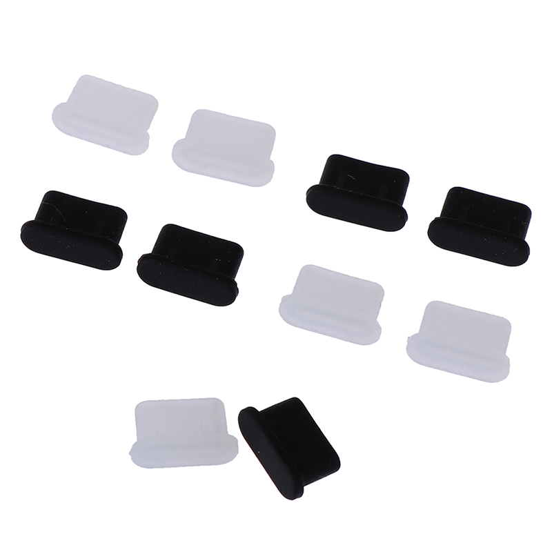 5 sztuk osłona pyłoszczelna Cap Jack wtyczka ładowarki type-c Port Anti-dust do telefonu komórkowego 2022 nowy Solid Black