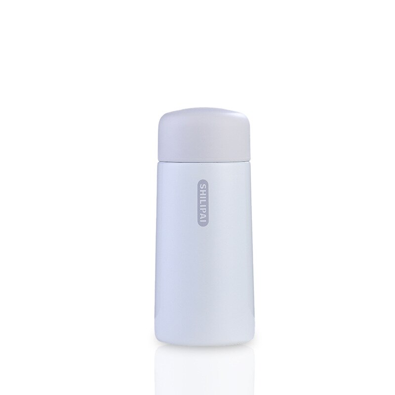 Mini bouteille Thermos de poche, avec filtre à thé, en acier inoxydable 304, flacon sous vide, Double paroi, tasse de voyage pour café: White