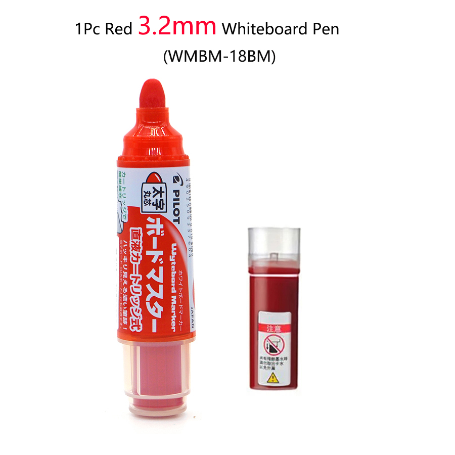 Marqueur de tableau blanc effaçable de couleur pilote, grande capacité, encre liquide rechargeable, marqueurs de tableau blanc, peinture scolaire, fournitures de bureau