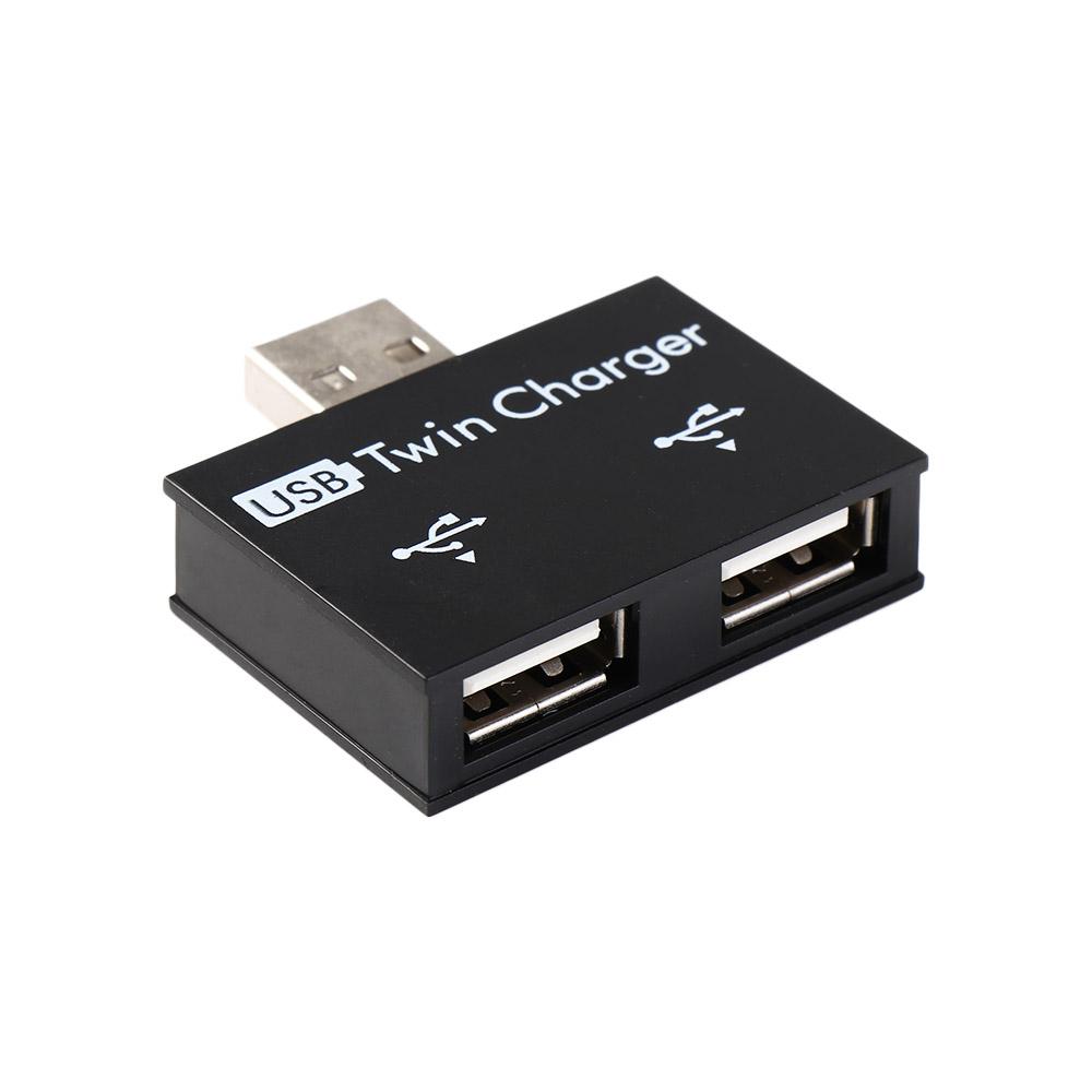 Konwerter Hub Adapter HUB Rozgałęźnik USB 2.0 Koncentrator ładowania 1 męski na 2-portowy żeński Przedłużacz ładowania USB2.0 Rozgałęźnik ładowania