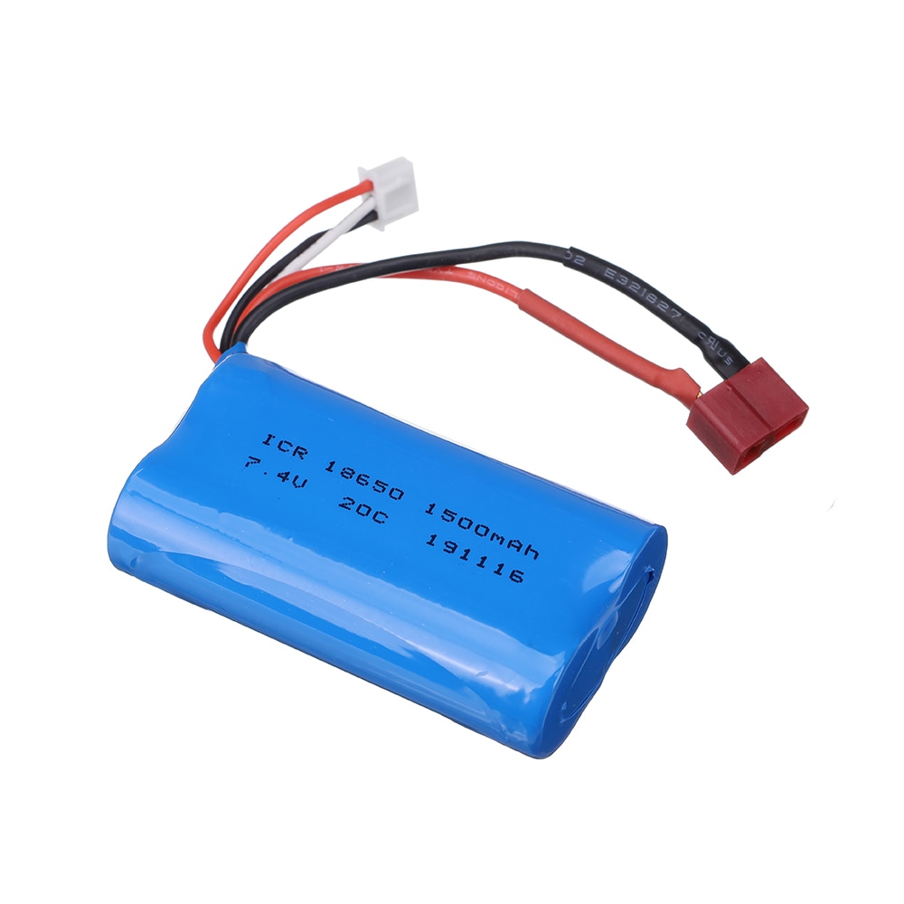 Batteria 7.4v 2S per 1001 1002 HB ZP1001 HB ZP1002 accessori auto telecomando 7.4v 1500mah batteria li-po 20C 18650 T spina