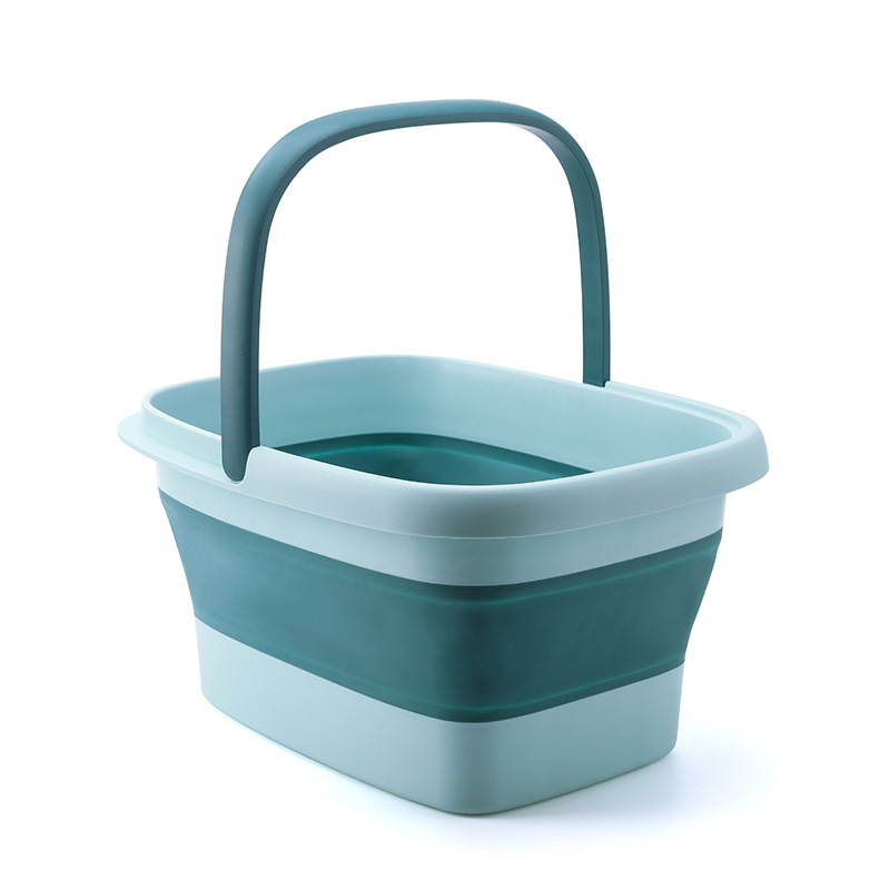 Balde de massagem dobrável para banho de pés, balde de imersão, bacia dobrável, spa, banho de pés, sauna doméstica, banheira, pedicure, banheira