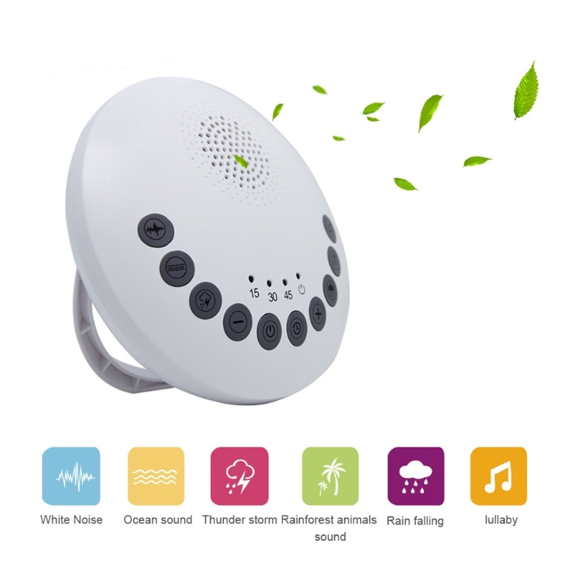 Weiß Lärm Maschine USB Aufladbare zeitgesteuert Abschaltung Schlaf Klang Maschine Für Schlafen & Entspannung für Baby Erwachsene Büro Reise