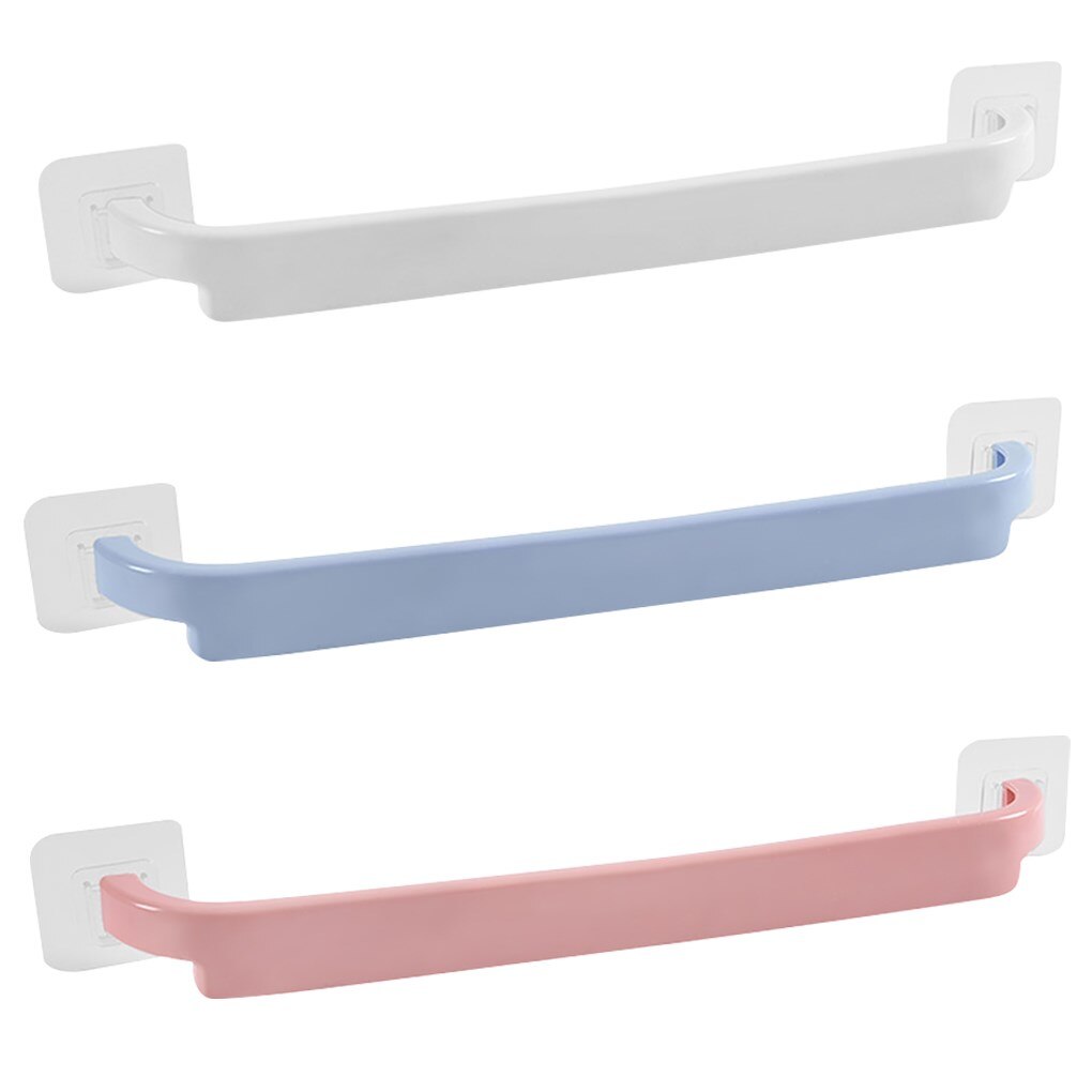 Toallero portátil montado en la pared, estante de toalla de baño, soporte de rollo, gancho colgante, organizador de baño, , 1 ud.