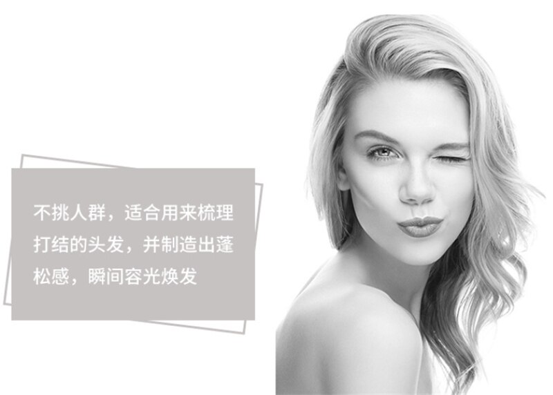 1Pc Professionele Salon Curl Kammen Zwart Pp Plastic Haren Borstel Anti-Statische Massage Kam Voor Hairstyling Tool