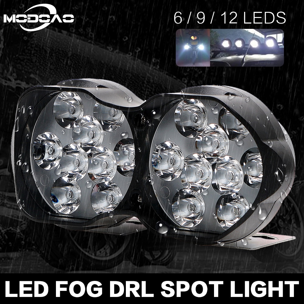 Auto Led Koplamp 30W 3000LM Motorfiets Led Licht Super Heldere Fog Drl Spot Light 6/9/18 Leds werken Licht