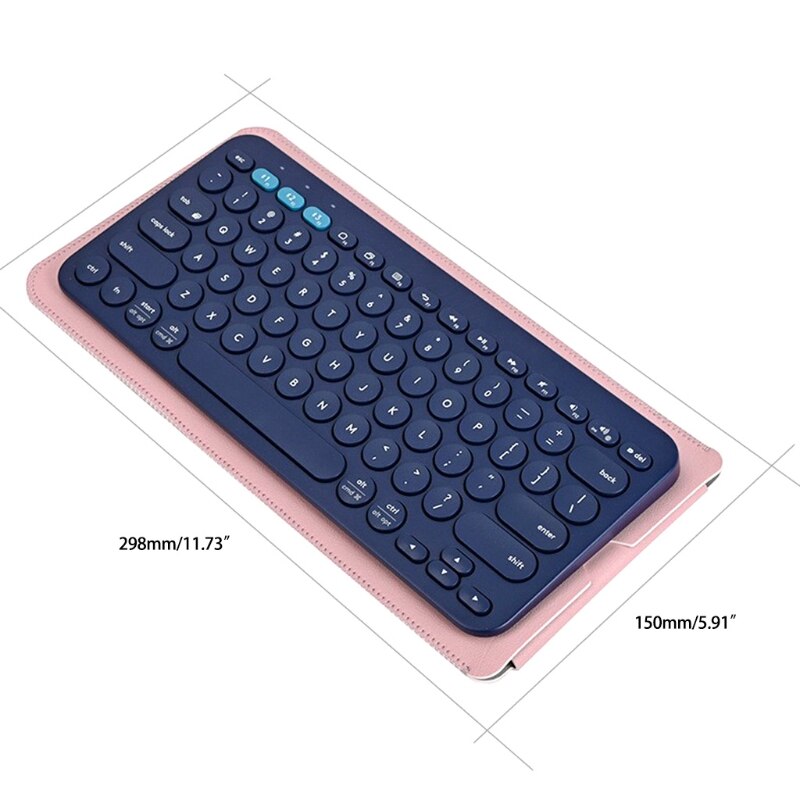 Portable PU Case for logitech K380 Bluetooth-compatible Multi-Device Keyboard Waterproof Cover for Travel Home Office