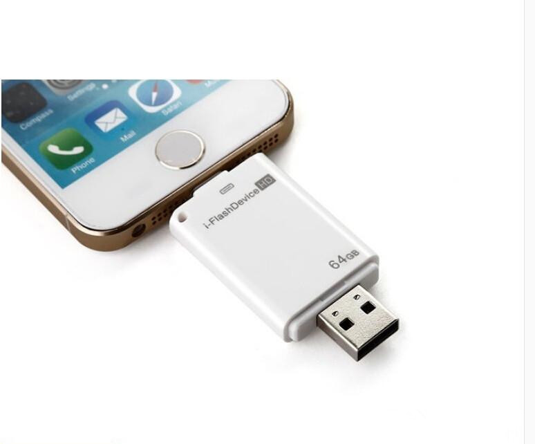 Pen drive usb para iphone, pen drive de metal para iphone x 6 6 plus 7 7s ipad móvel duplo otg micro 16gb 32gb 64gb 128gb