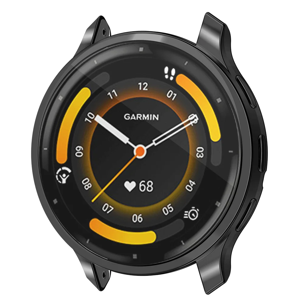 Displayschutzfolie für Garmin Venu 3/3S, weiche TPU-Abdeckung, kratzfest, Rundum-Stoßstange, Smartwatch-Schutzhülle