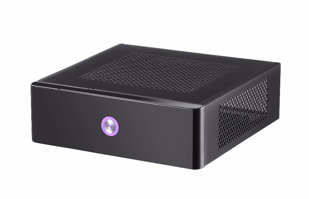 PC Mini ITX Case Horizontal Desktop Computer Bludio Empty Chassis Aluminum Alloy HTPC Home Theater Gaming Case D