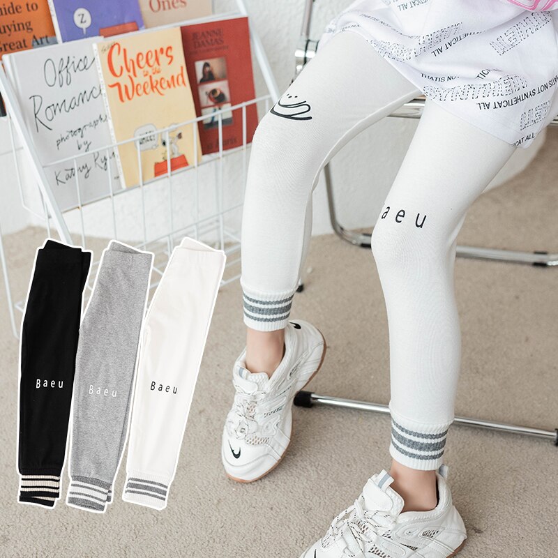 Leggings de algodón a rayas en espiral para niños y niñas, mallas duraderas resistentes al desgaste, antipelusas, novedad de verano, primavera y otoño