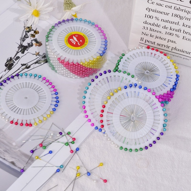 40Pcs Multicolour Plastic Head Spelden Extra Lange Craft Pins Positionering Pins Voor Naaien