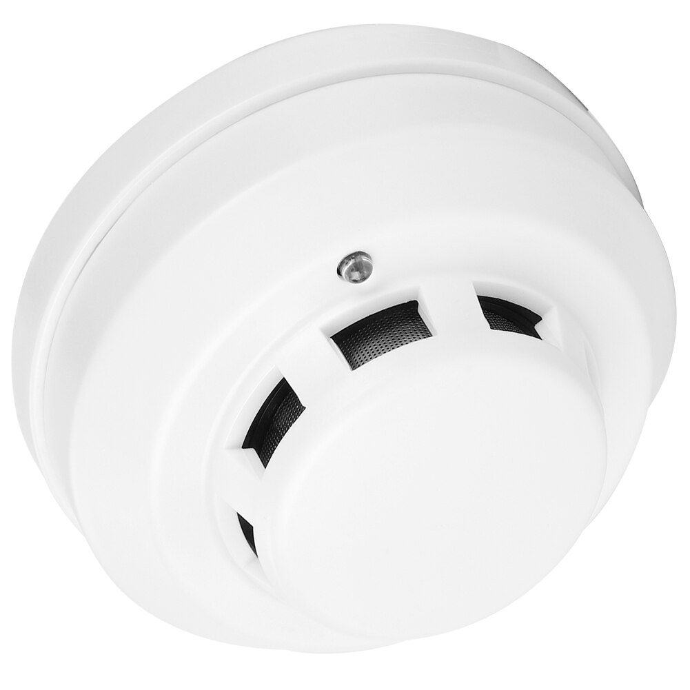 Wired Network Photoelectric Smoke Detector IR Alarm Fire Security DC 12V~DC 30V