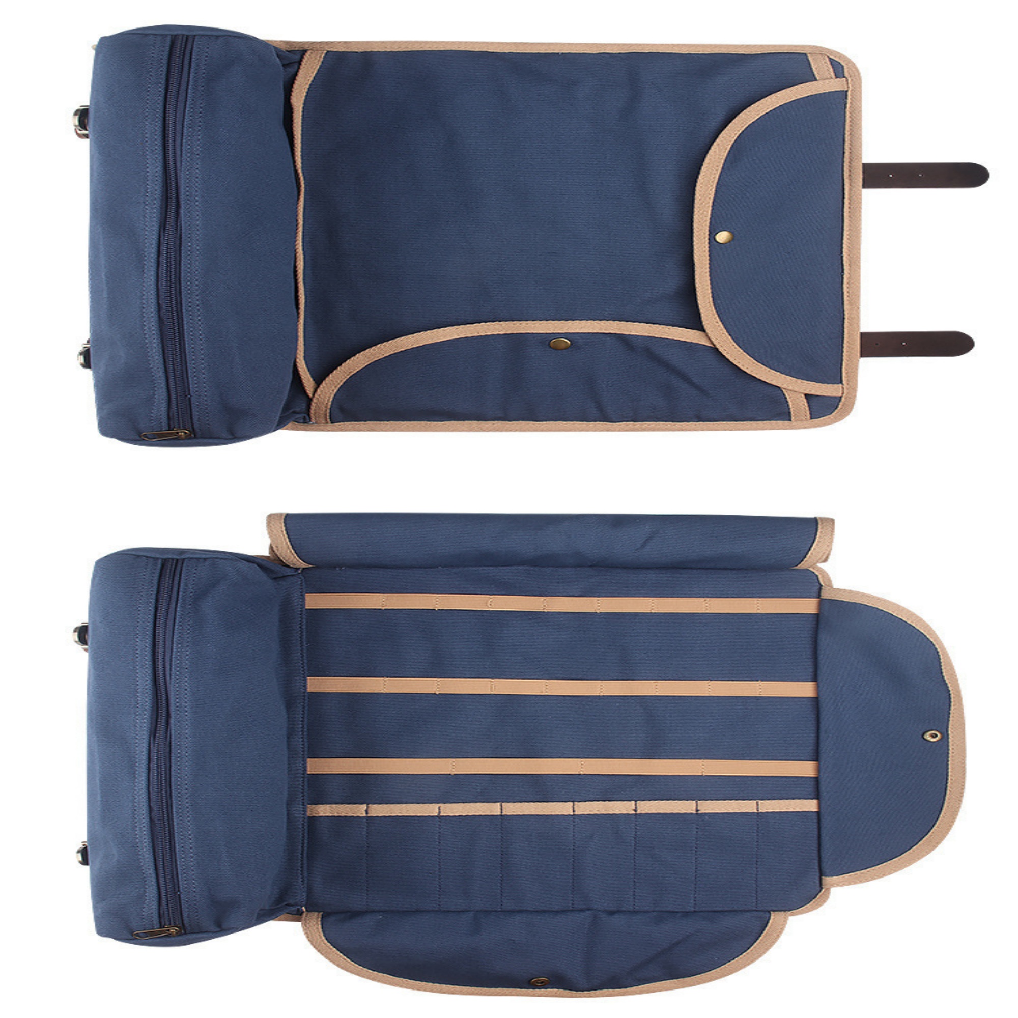 Kit de barman de viaje, bolsa, kit de herramientas para exteriores, práctico kit de herramientas para barman, bolso de lona de piel de vaca, antideslizante y resistente al desgaste