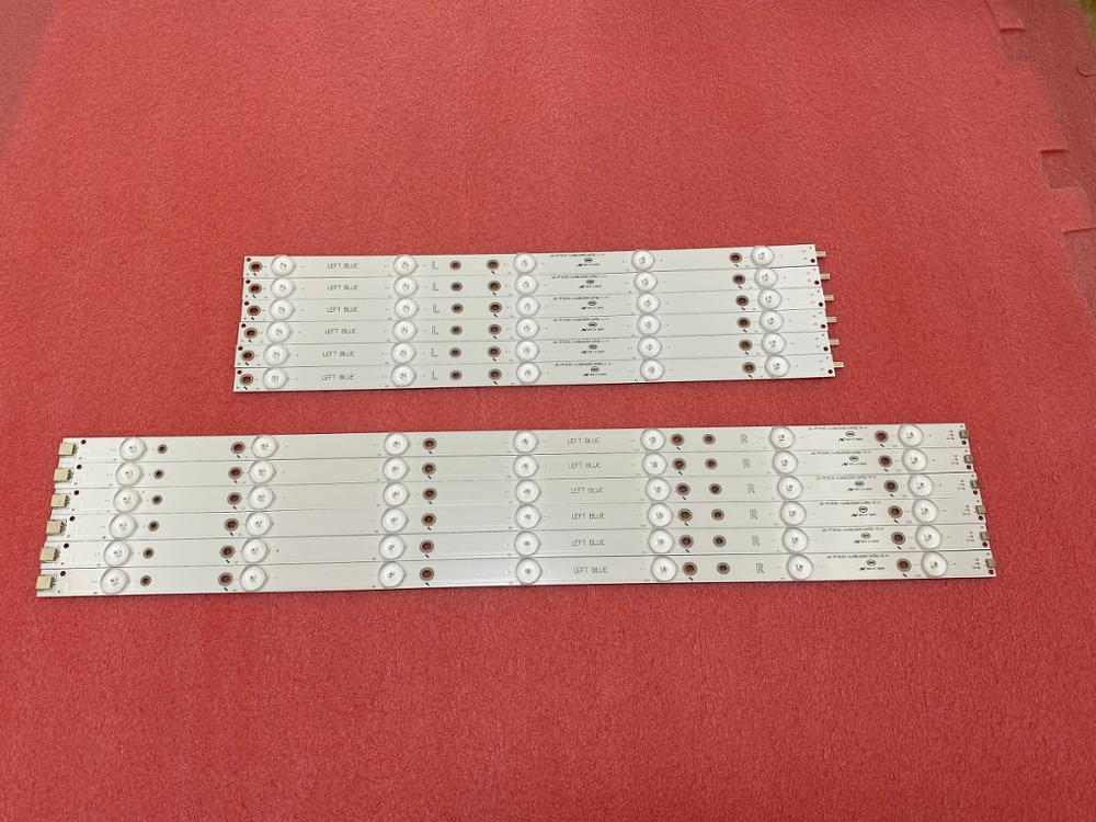 Kit 12 Pcs Led Backlight Strip Voor 50put640 0/60 50PUH6400 50PUF6061 500TT67 V2 500TT68 V2 CL-2K15-D2P5-500-D612-V1 R L