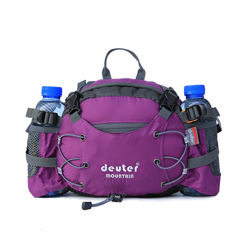 7l sacs banane imperméables et résistants à l'usure pour hommes et femmes, idéal pour l'escalade, le voyage, le camping, l'équitation et la randonnée: Violet