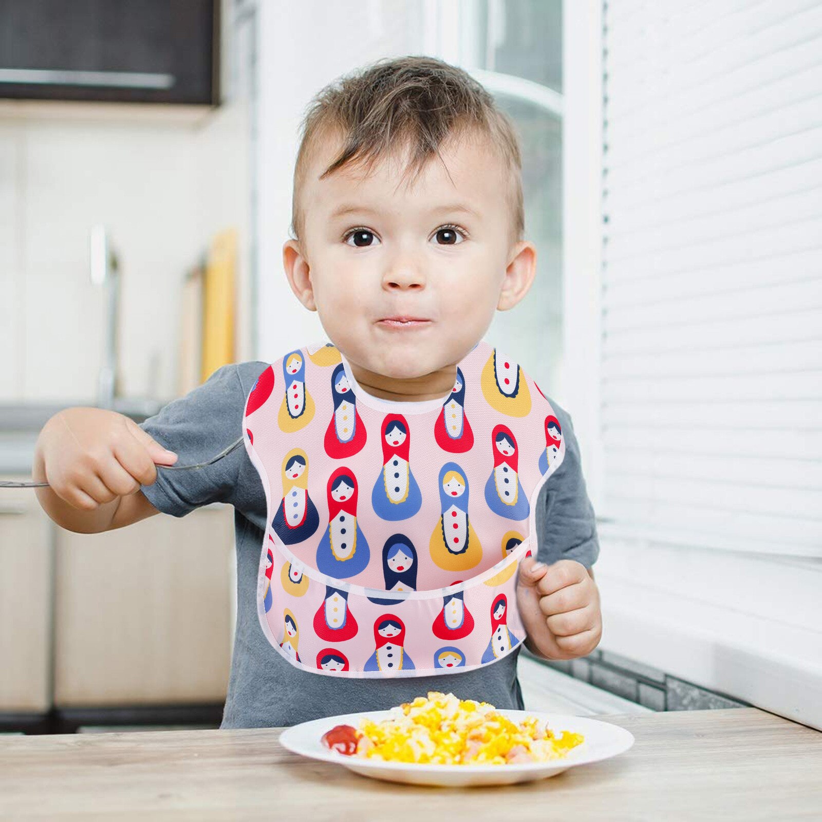 1pc babadores de algodão do bebê crianças da menina do menino dos desenhos animados à prova dwaterproof água alimentação babador recém-nascidos arrotos panos coloridos: B