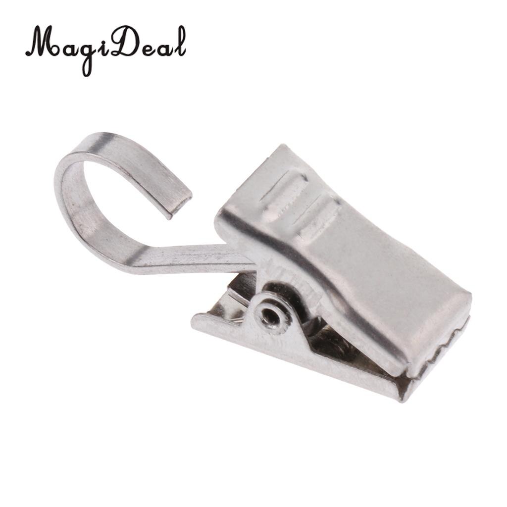 10Pcs Heavy Duty Curtain Clips with Hook Spring Clamps Hanging Clips Drapes Carrier Ring