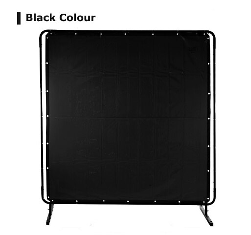 Manta translúcida Anti-UV FR de 6 &#39;x8&#39;, a prueba de fuego, pantallas de soldadura de vinilo ignífugas, cortina: Black Color / 1.74 M X 2.34 M