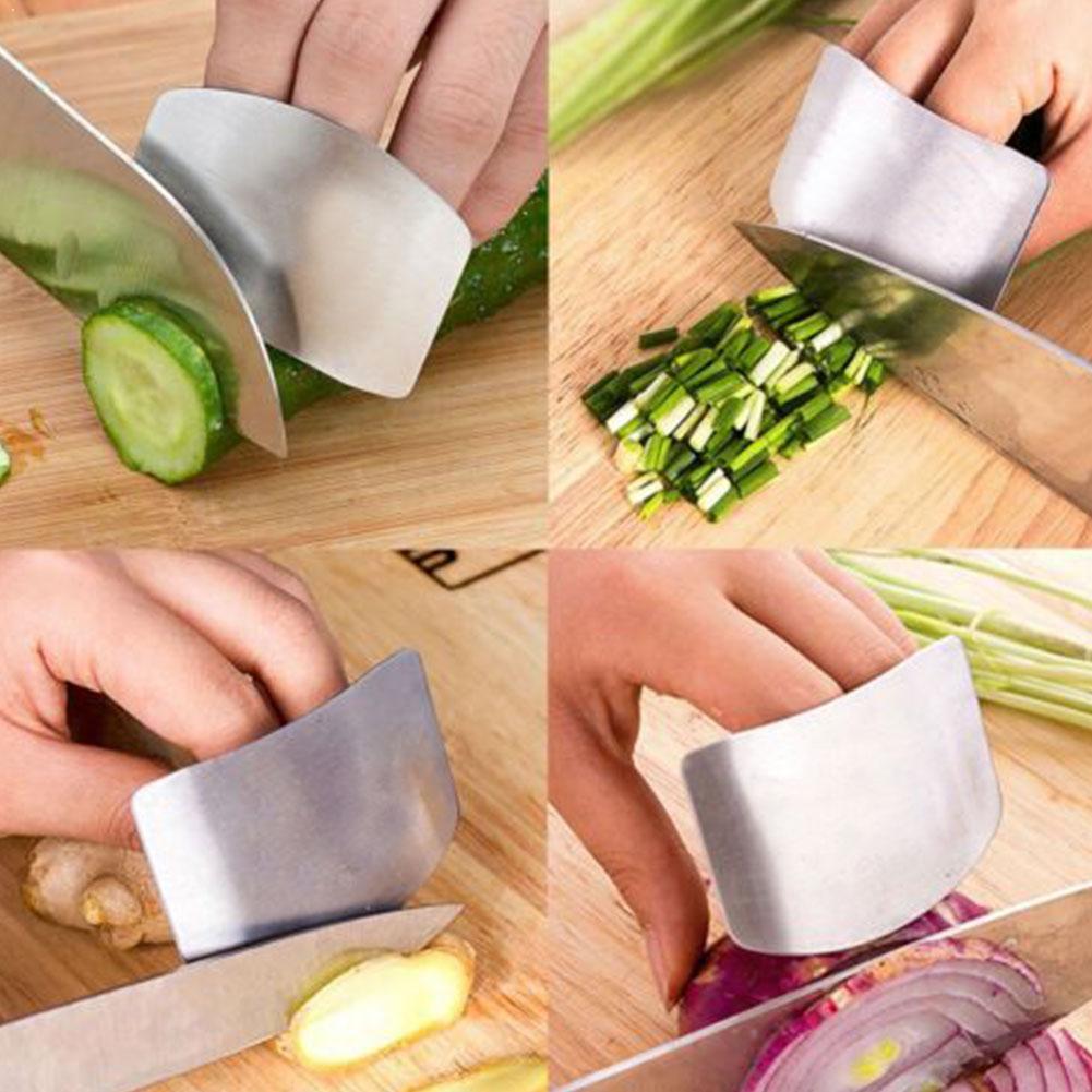 1Pcs Finger Guard Protect Finger Hand Cut Hand Protector Cut Stainless Gadgets Protection Finger Knife Kitchen Tool Tool St W8O6