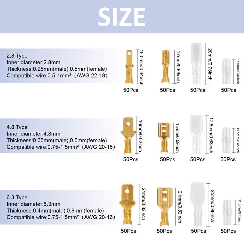 48B Crimping Plier Set Needle Clamp Wire Connector Crimper Boxed Kit with 600Pcs Insert Spring Terminal Cold Compression Pincers