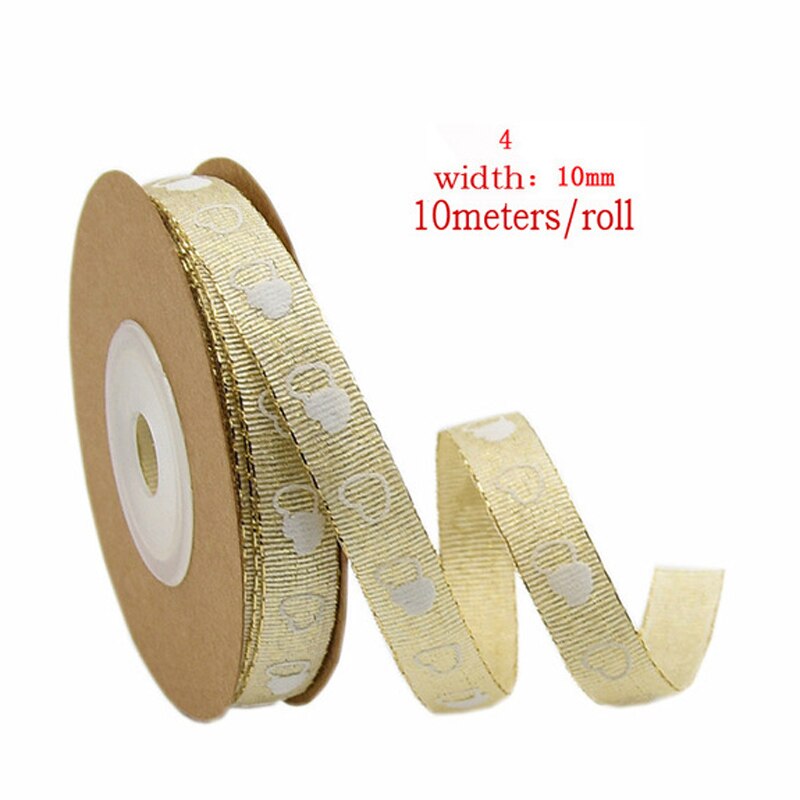 Love Embossed Ribbon Wedding Decoration Lover Packaging Peach Heart Red lace pink: 4