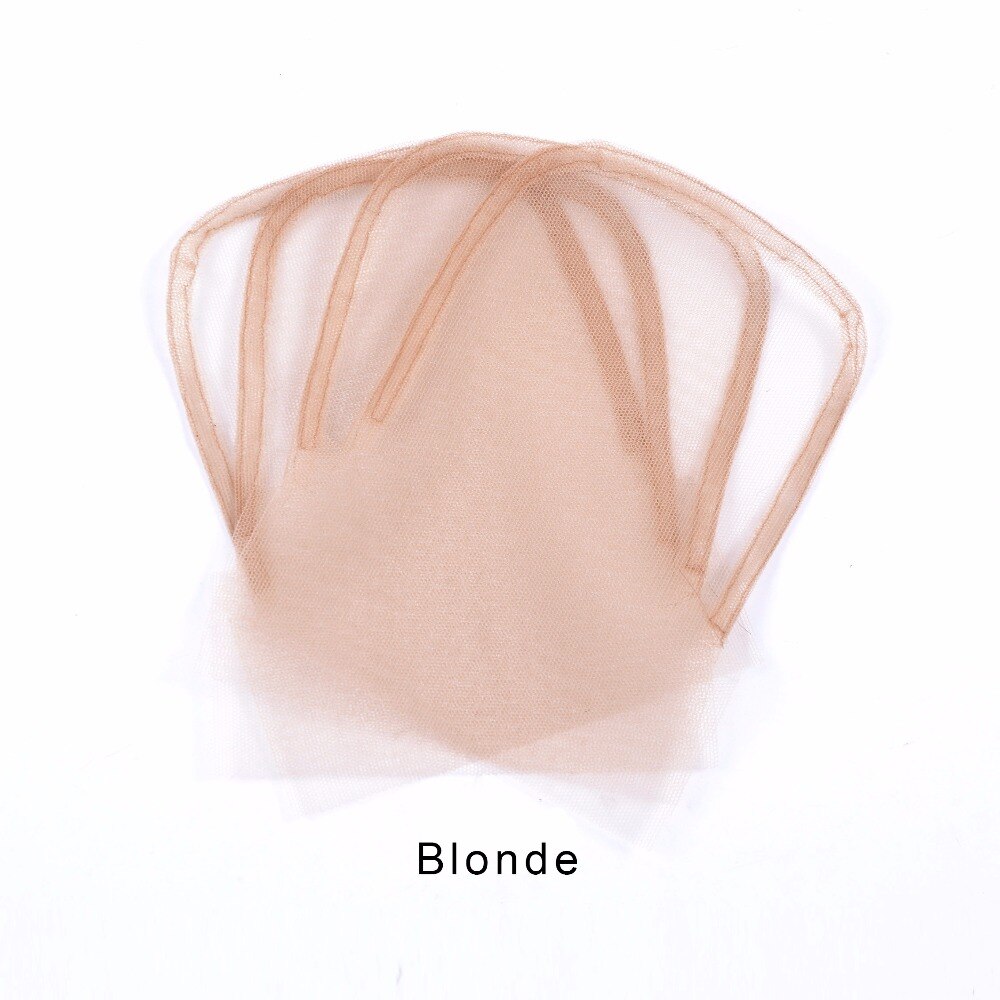 1pcs/lot Lace closure frontal base 4x4inch brown color swiss lace wig caps for making closure