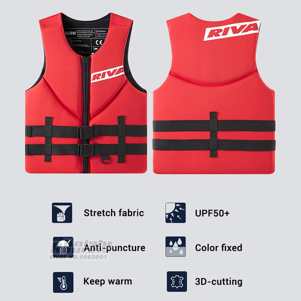 Chaleco salvavidas para adultos, chaleco de Surf, Kayak, Wakeboard, lanchas, balsa, barco de rescate, esquí, deportes acuáticos, natación, chaleco salvavidas de rescate a la deriva