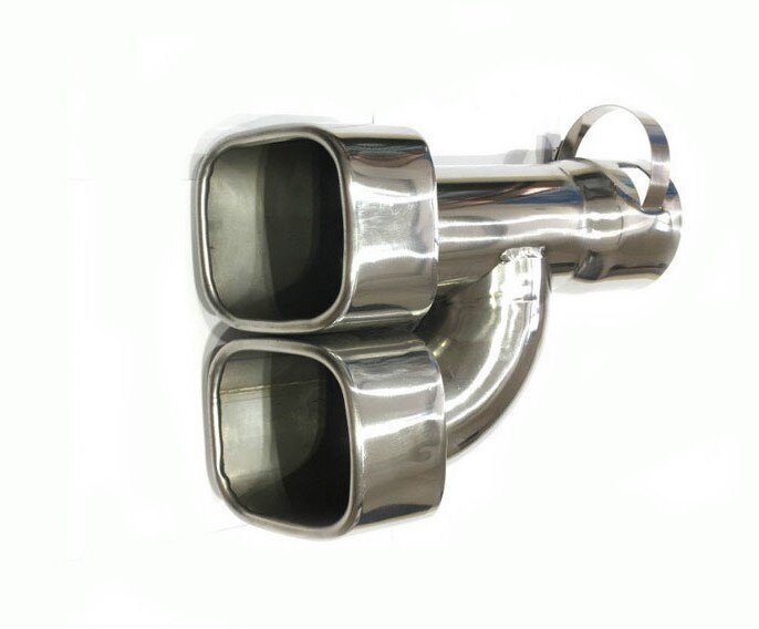 Dual Carbon Stainless Steel Exhaust Tips Muffler Pipe Set For Ford - View #3