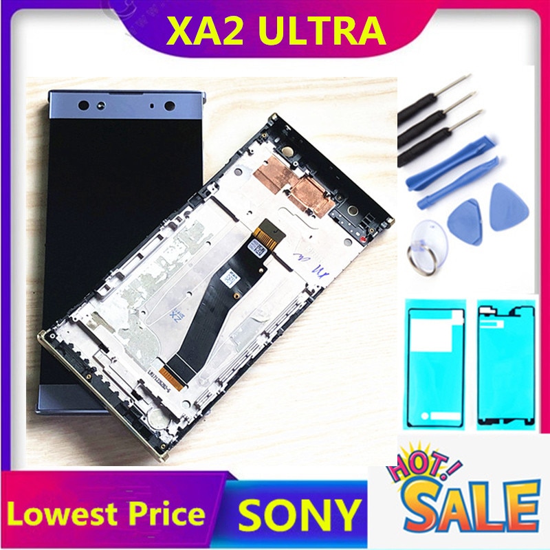 Voor 6.0 "Sony XA2 Ultra Lcd Touch Screen Digitizer H4233 H4213 H3213 H3223 Voor Sony Xperia XA2 Ultra lcd C8 Vervanging