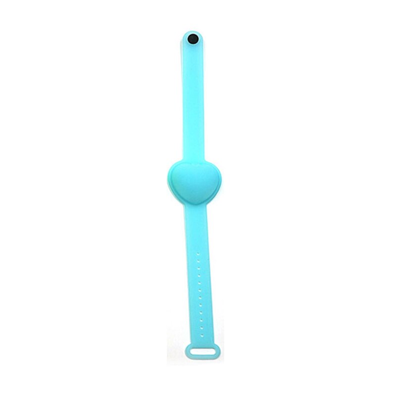 Pulsera Gel Hydroalcoholic Wristband Distributore di Lavaggio Riutilizzabile Disinfettante per le mani di Erogazione Del Braccialetto Per i bambini Il regalo Supporto Per Polso: Cielo Blu