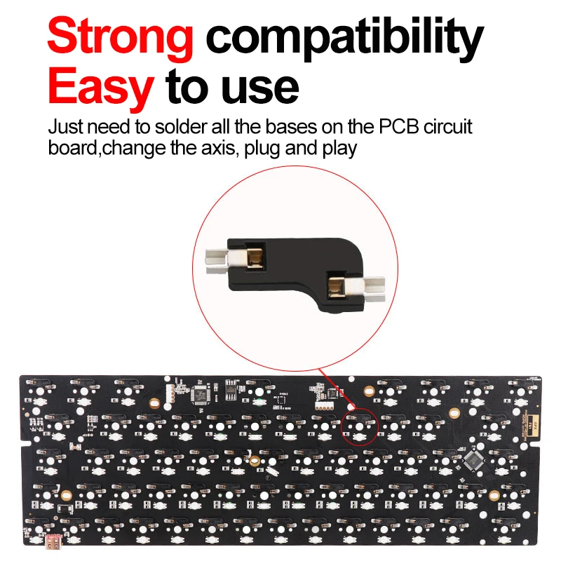 70Pcs Kailh -swappable PCB Socket Plug CPG151101S11 For MX Cherry Switches Outemu Mechanical Keyboard Axis DIY Connector