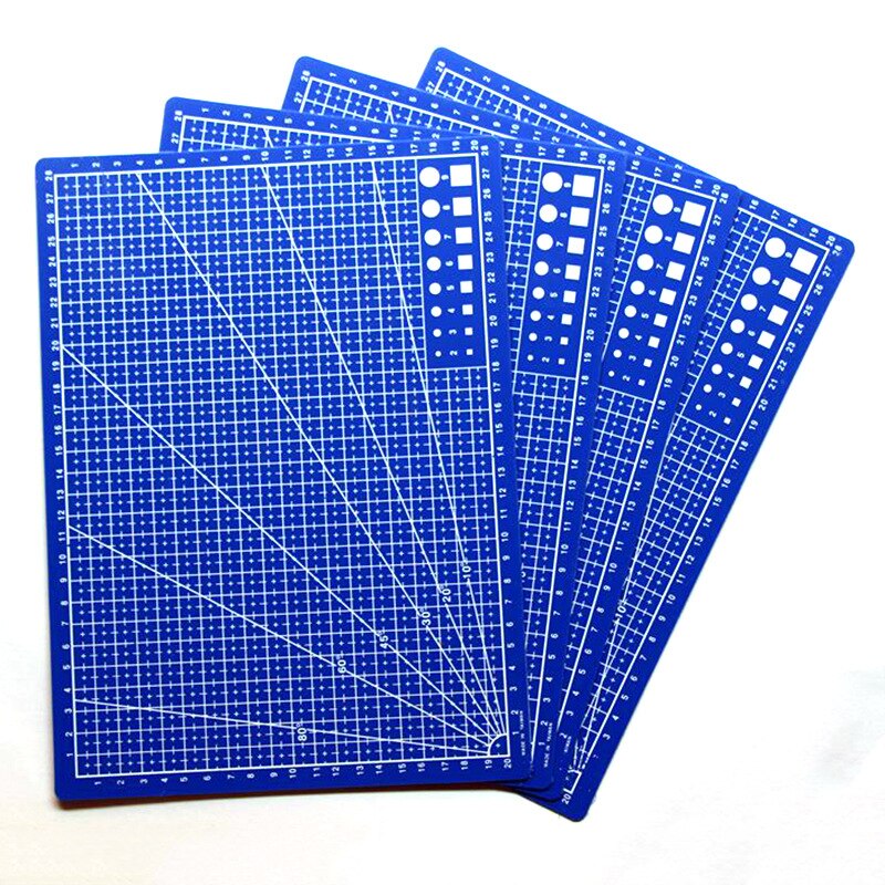 A4 Grid Lines Cutting Mat Craft Card Fabric Leather Paper Board 30*22cm School Office Stationery Supplies