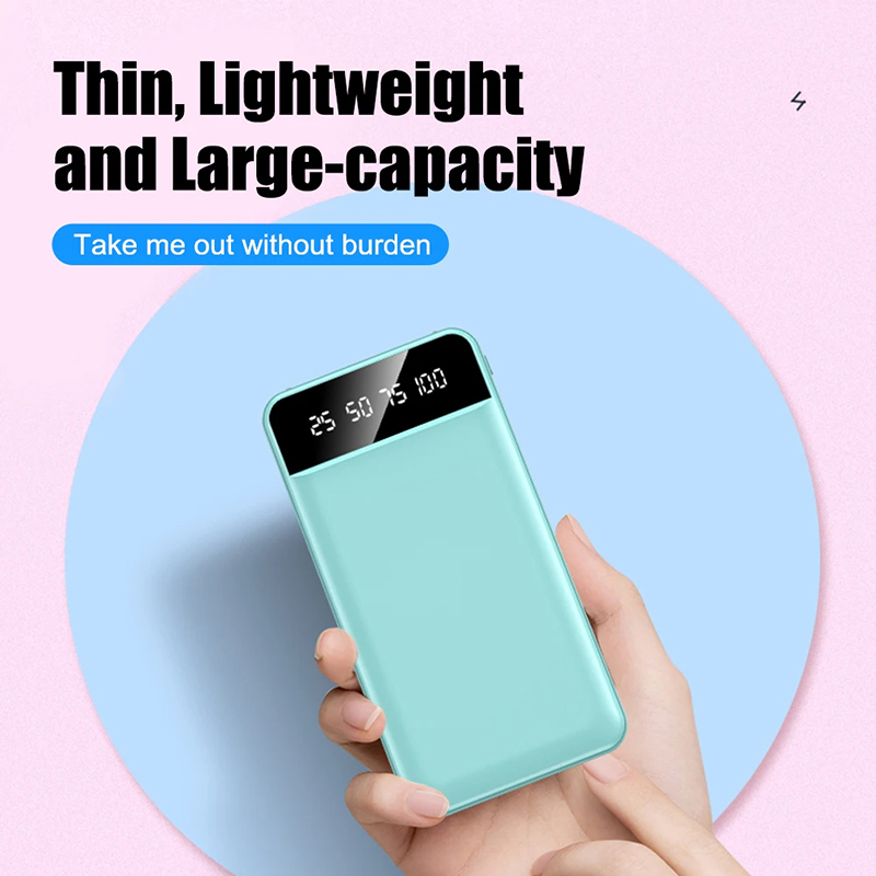 50000 mAh Power Bank Dubbele USB-uitgang Snel opladen Led-display Externe batterij 5 v / 2a Verwarmingsjas Lichtgewicht batterij