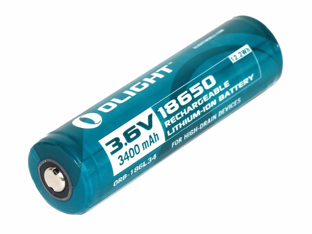 Olight 3400mAh 18650 protégé Li-ion batterie rechargeable ORB-186L34