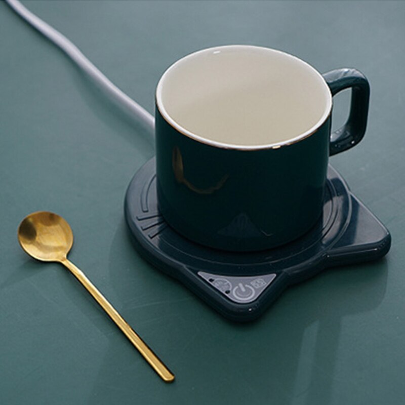Cute Coffee Mug Warmer Pad & Cups Electric Power Cup Warmer Heating Pad