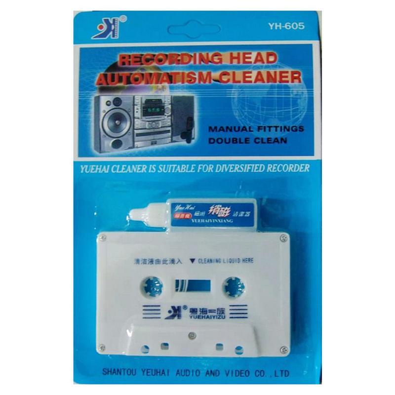 Cassette Tape Head Cleaner Demagnetizer Kits Audio Player Deck Home Tape Player Cleaning Products Recorder Cleaner Fluids