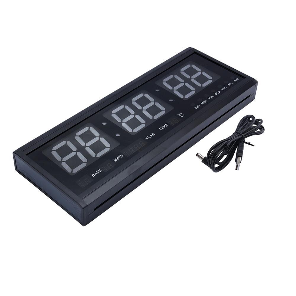 Digital LED Table Clock Modern Wall Clock Digital Watches 12/24 Hours Display Clock mechanism Alarm Snooze Desk Alarm Clock EU