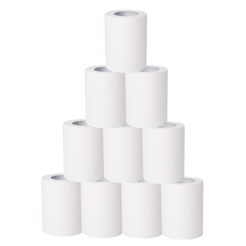 1 roll 10x10cm Three Layer Toilet Tissue Home Bath Toilet Roll Paper Soft Toilet Paper Skin-friendly Paper Towels