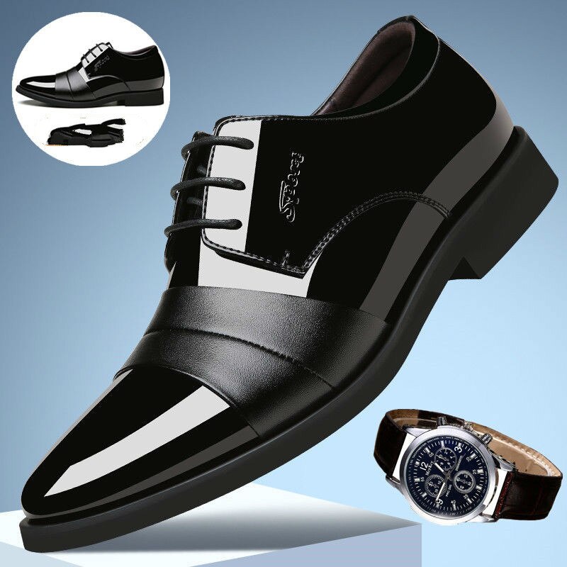 ACEBUY2 Zapatos de vestir de verano para hombre, zapatos de cuero para hombres, zapatos coreanos de negocios, zapatos para hombres