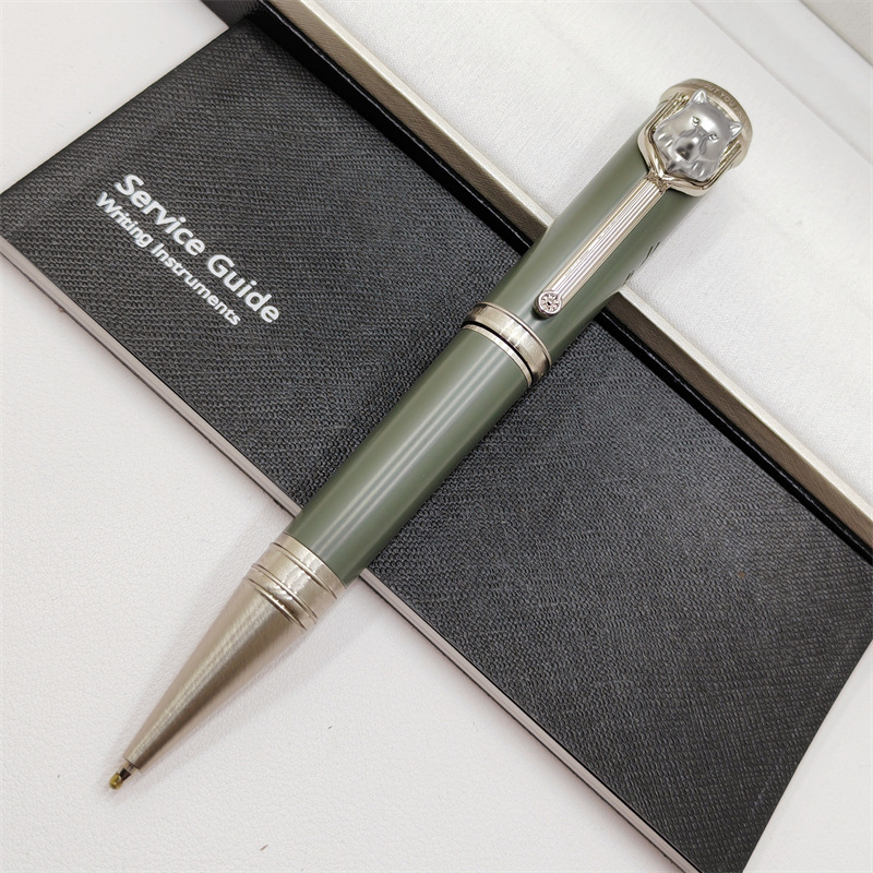 M grand écrivain Rudyard Kipling stylos à bille roulante fontaine encre luxe écriture papeterie avec tête de loup: Clair / EF